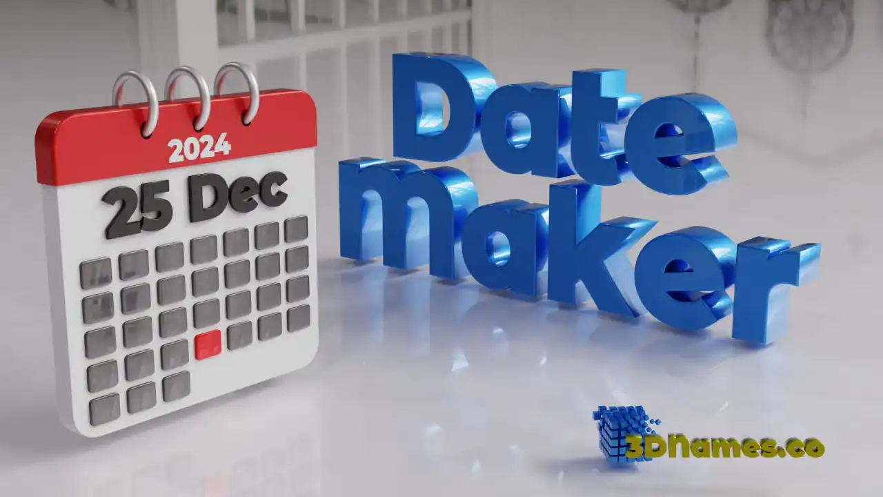 3D Date Generator