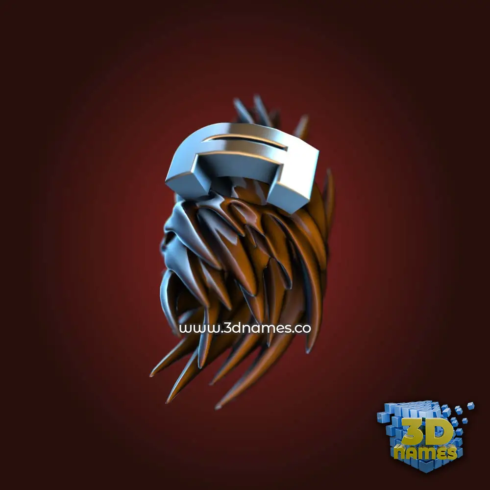 a in Red Twisted style - 3D name wallpaper