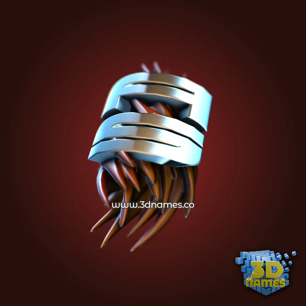 a s in Red Twisted style - 3D name wallpaper
