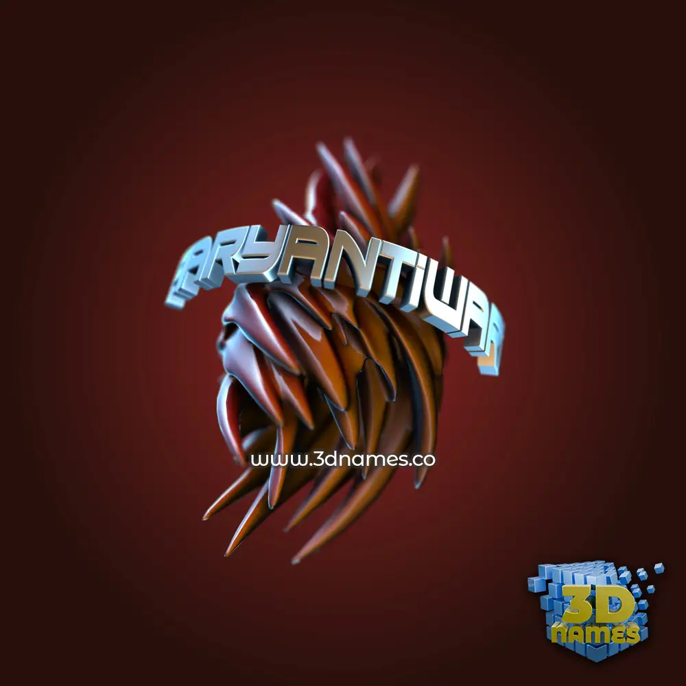 aaryantiwari in Red Twisted style - 3D name wallpaper
