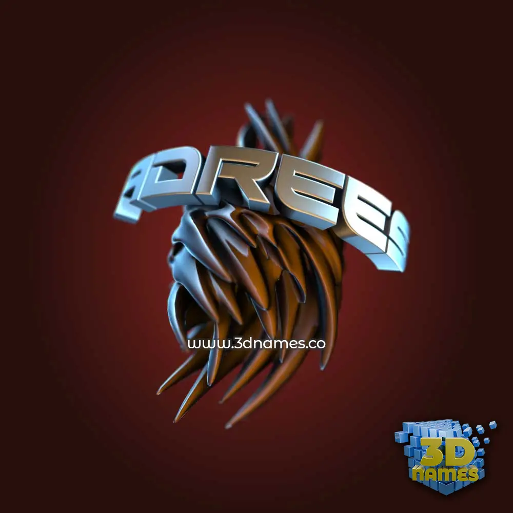adrees in Red Twisted style - 3D name wallpaper