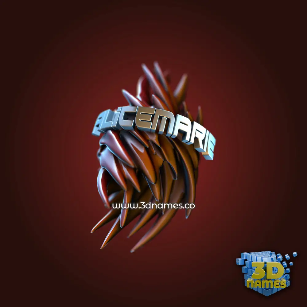 alicemarie in Red Twisted style - 3D name wallpaper