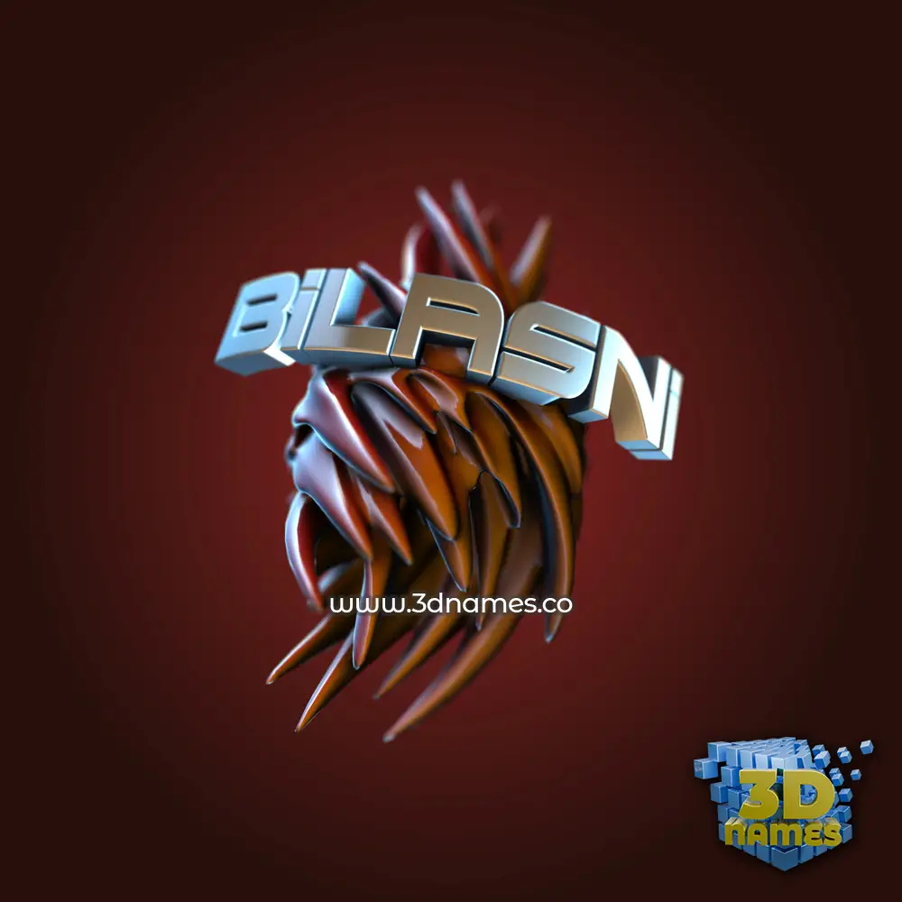 bilasni in Red Twisted style - 3D name wallpaper