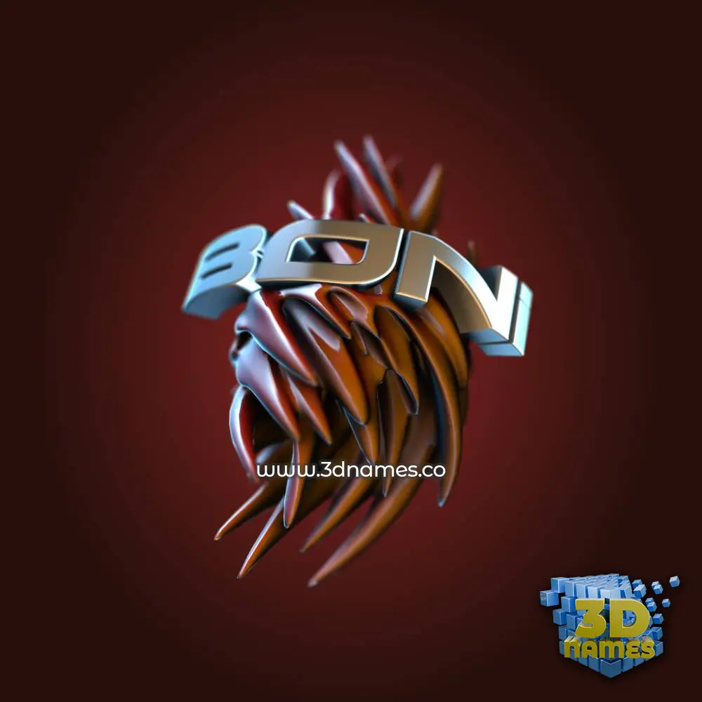 boni in Red Twisted style - 3D name wallpaper