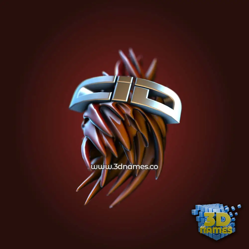 cid in Red Twisted style - 3D name wallpaper