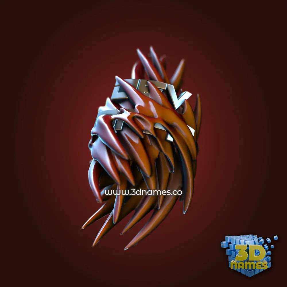 dev brat in Red Twisted style - 3D name wallpaper