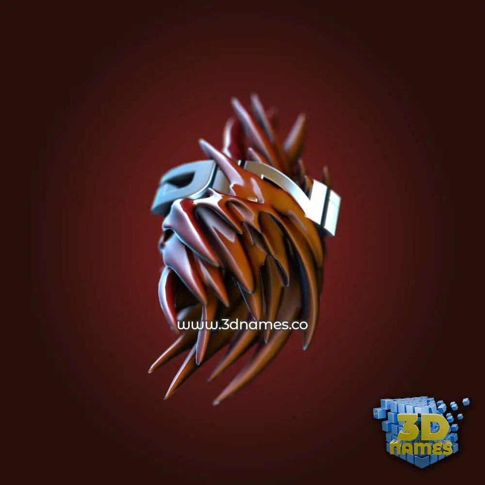 dini in Red Twisted style - 3D name wallpaper