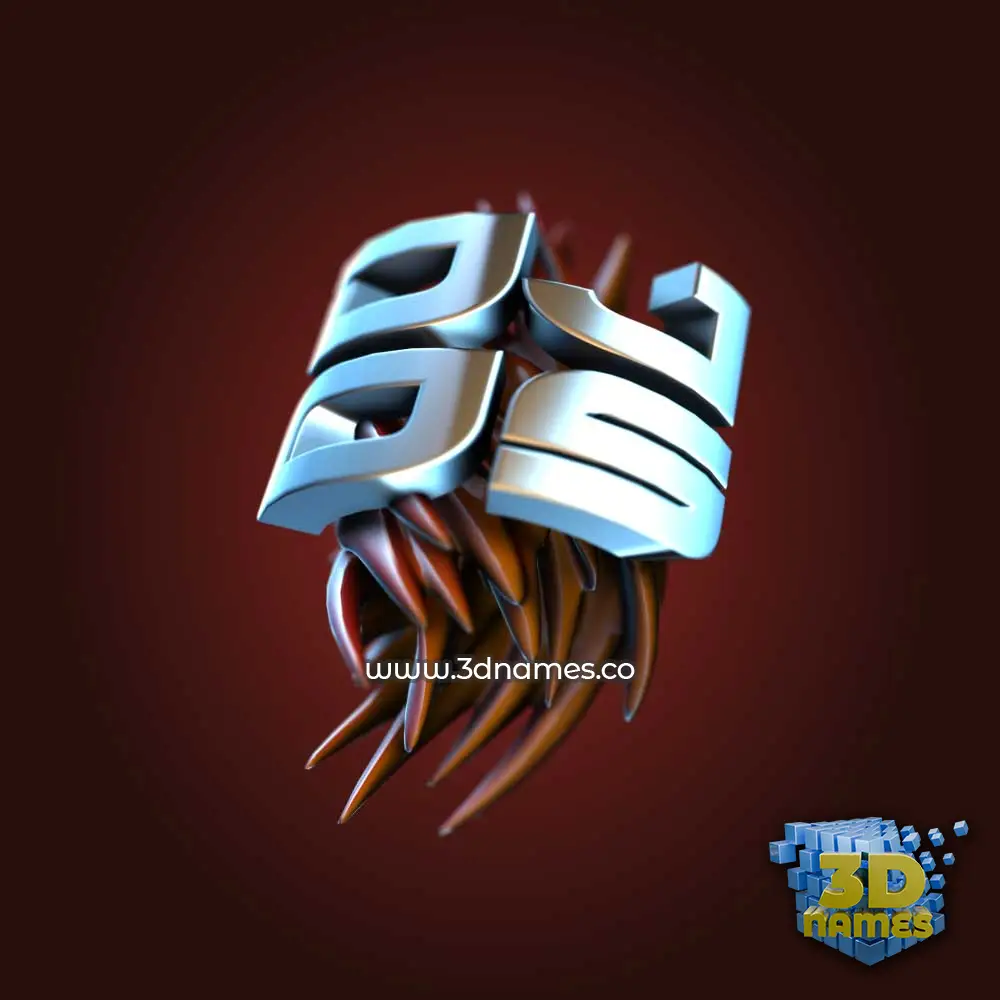 dj os in Red Twisted style - 3D name wallpaper