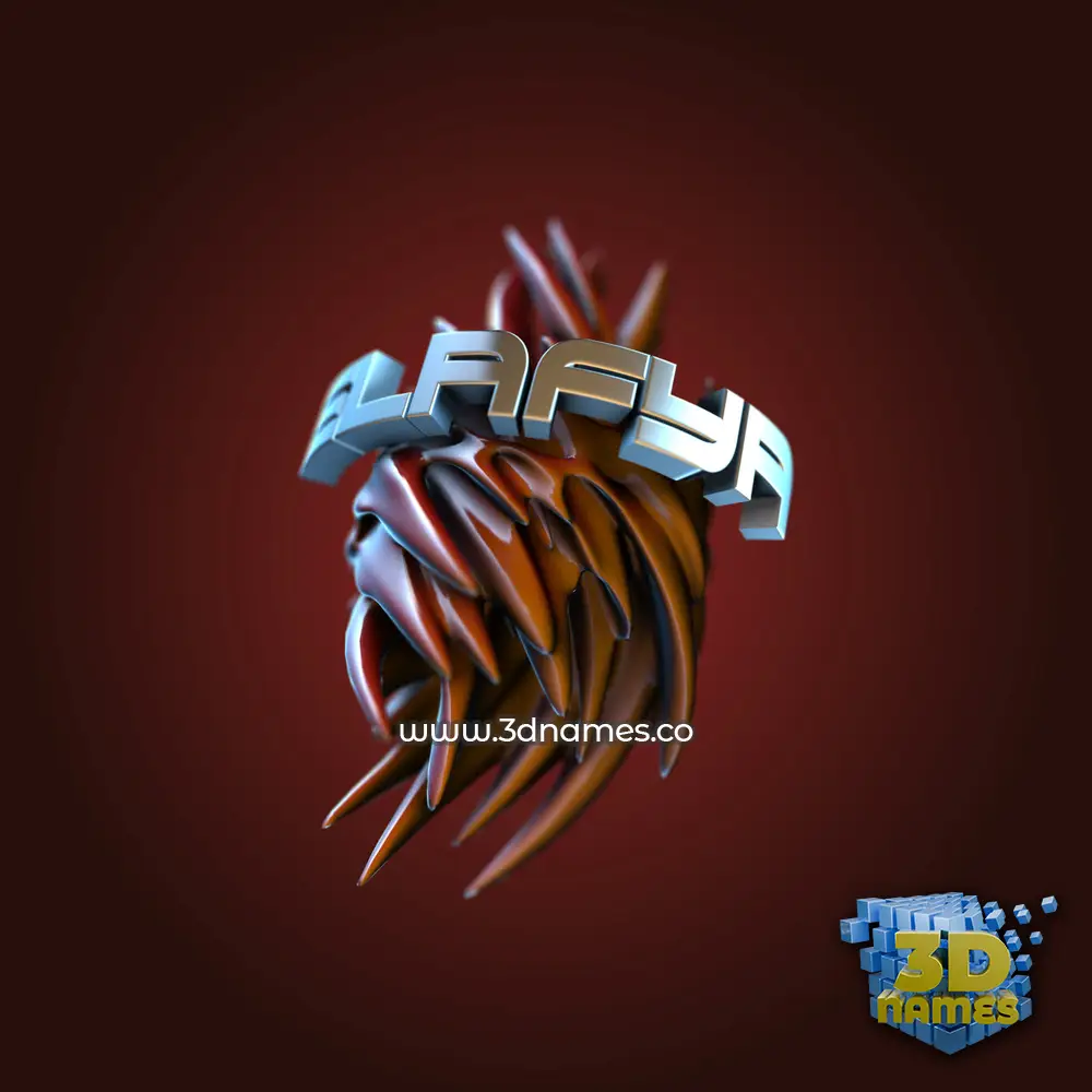 elafya in Red Twisted style - 3D name wallpaper