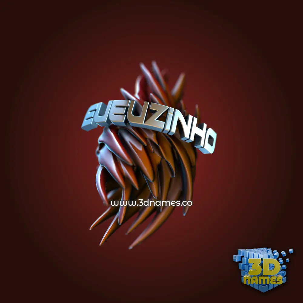 eueuzinho in Red Twisted style - 3D name wallpaper