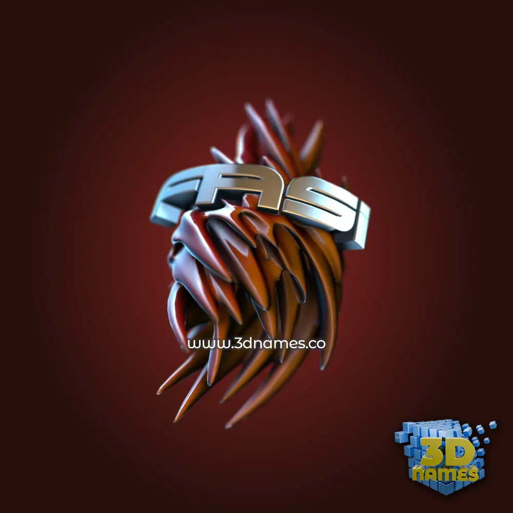 fasi in Red Twisted style - 3D name wallpaper