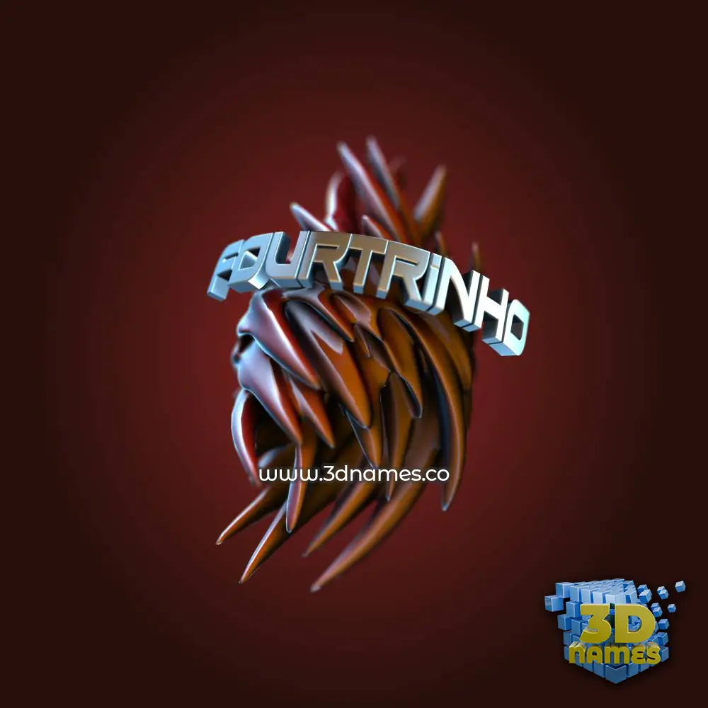 fourtrinho in Red Twisted style - 3D name wallpaper
