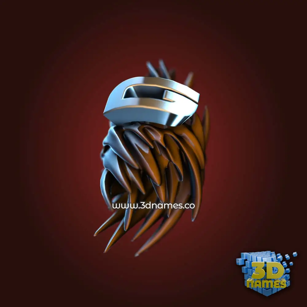 g in Red Twisted style - 3D name wallpaper