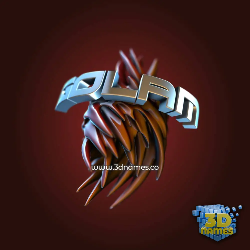golam in Red Twisted style - 3D name wallpaper