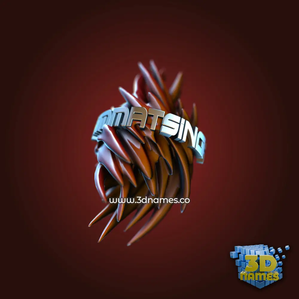 himmatsingh in Red Twisted style - 3D name wallpaper