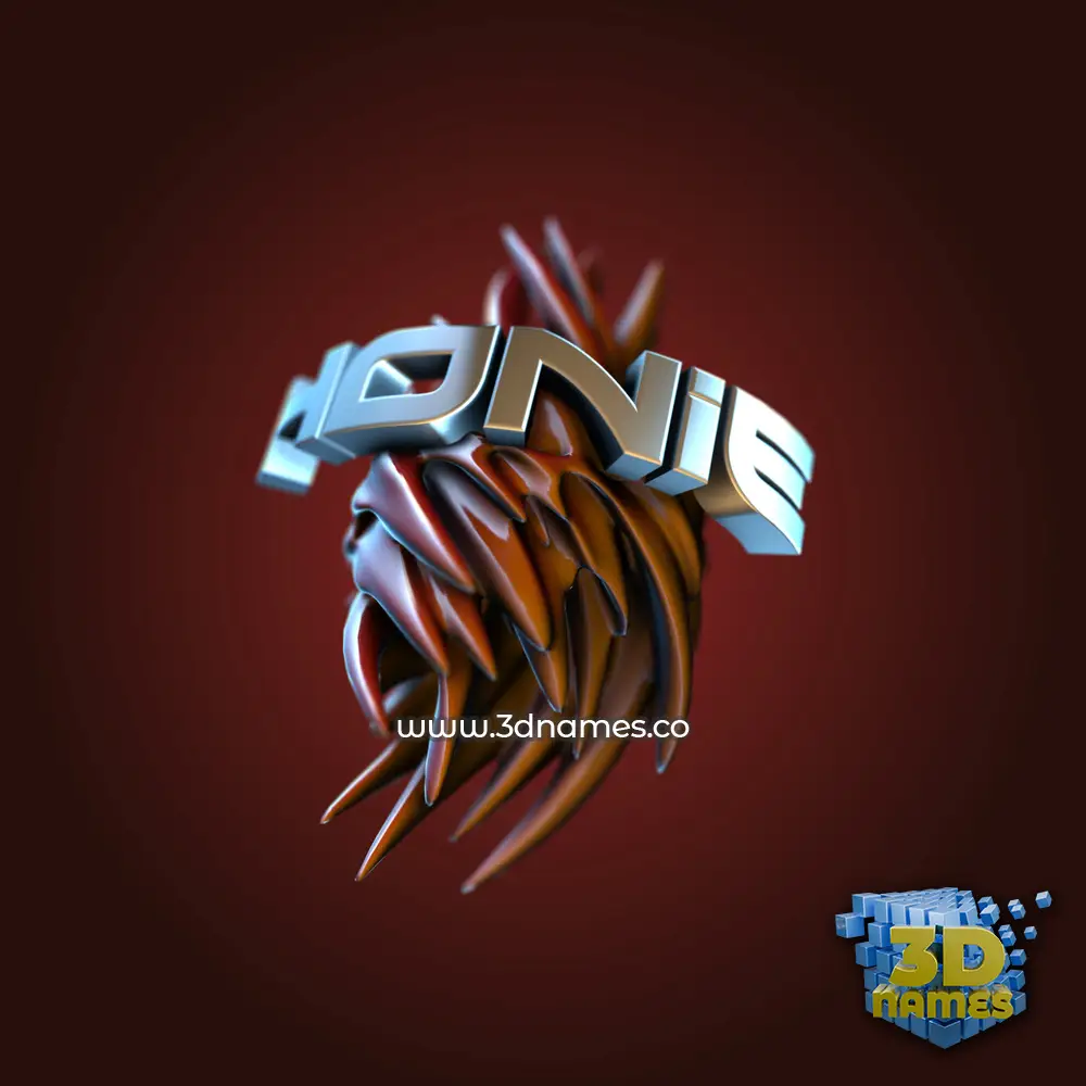 honie in Red Twisted style - 3D name wallpaper