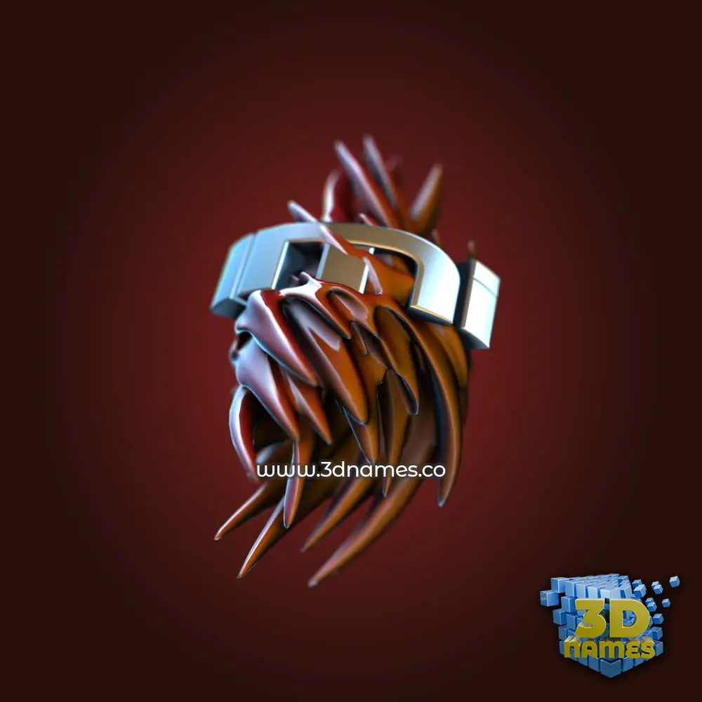 imi in Red Twisted style - 3D name wallpaper