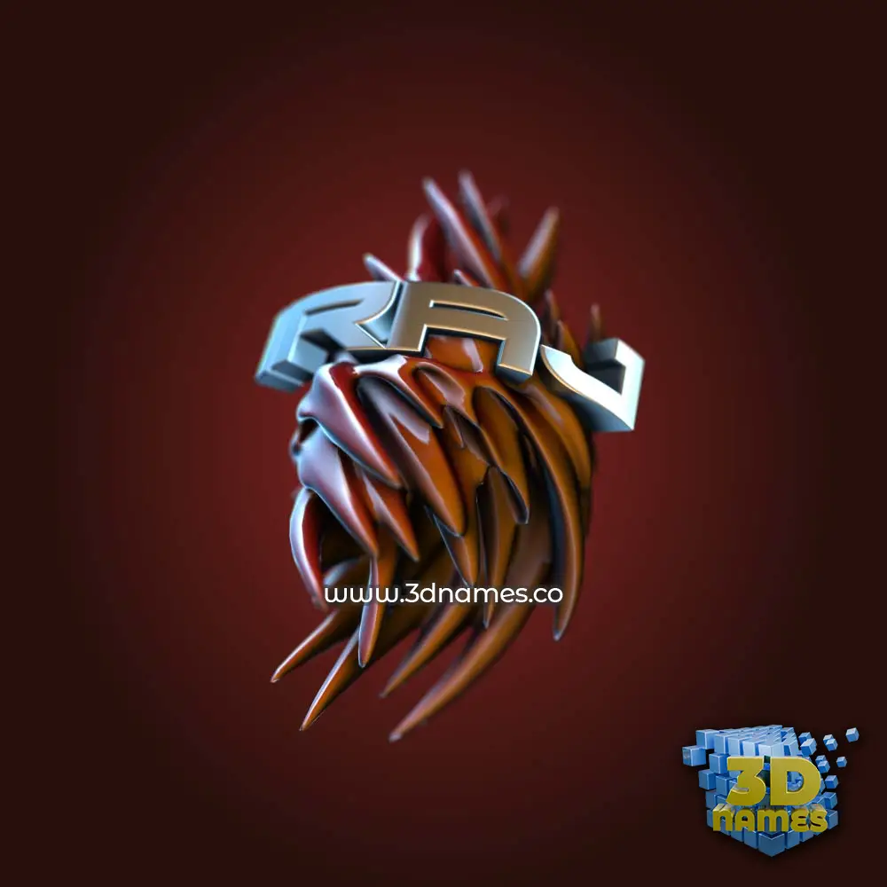 iraj in Red Twisted style - 3D name wallpaper