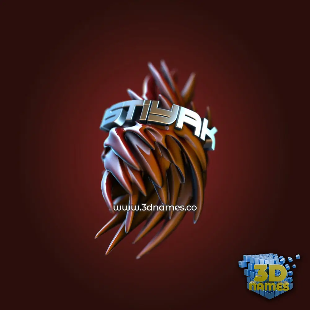 istiyak in Red Twisted style - 3D name wallpaper