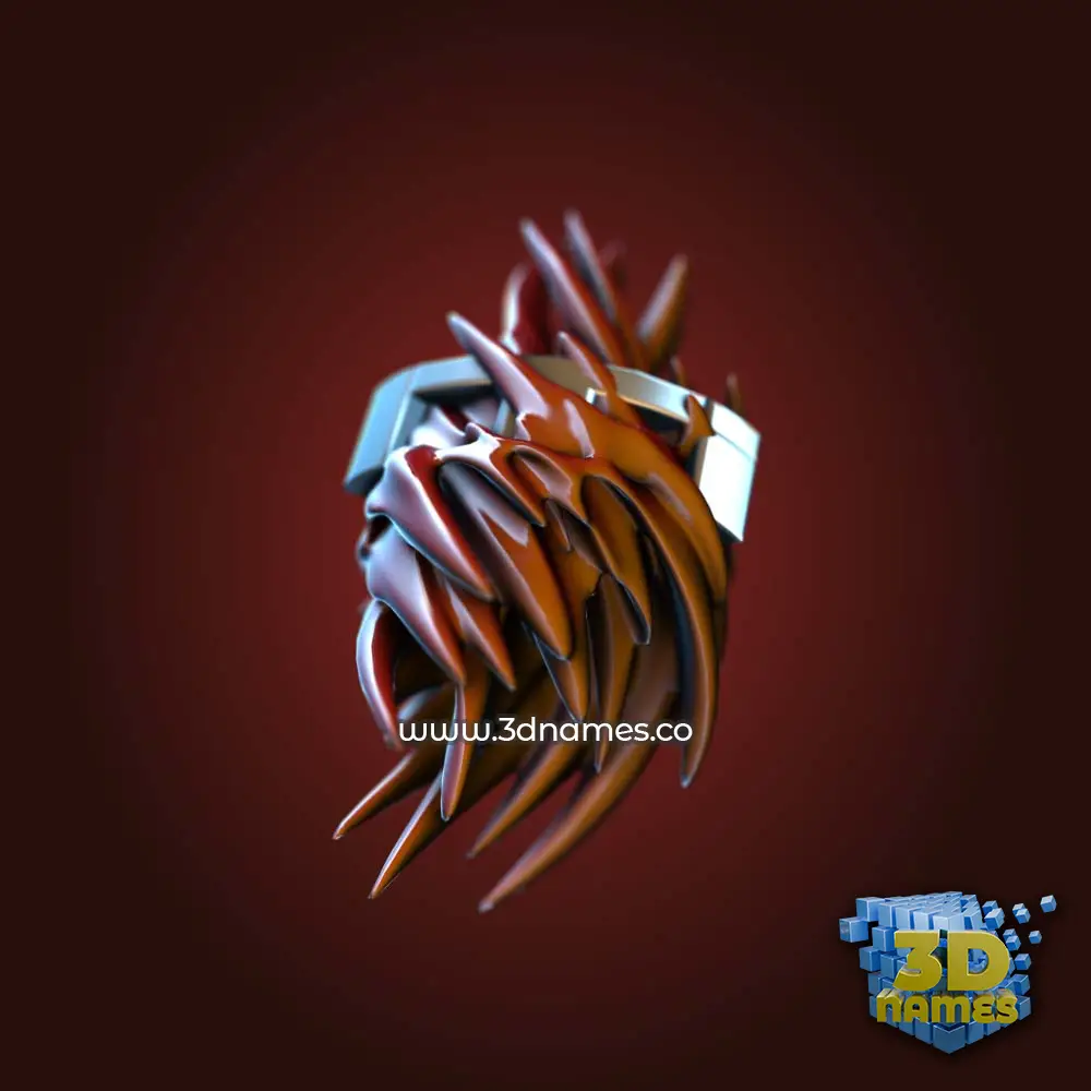 iti in Red Twisted style - 3D name wallpaper
