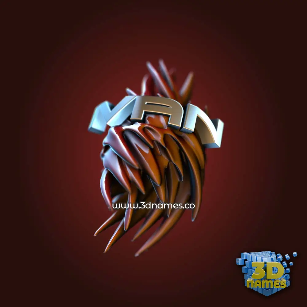 ivan in Red Twisted style - 3D name wallpaper