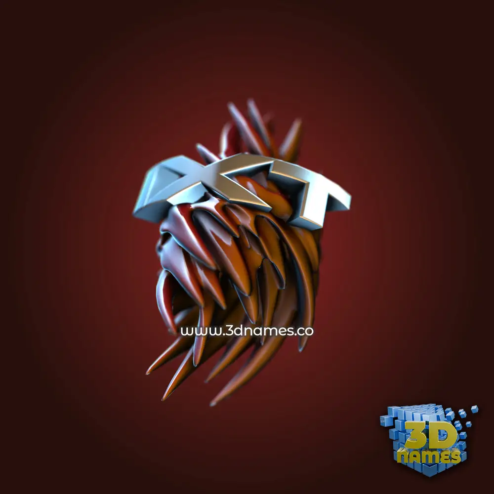 ixt in Red Twisted style - 3D name wallpaper