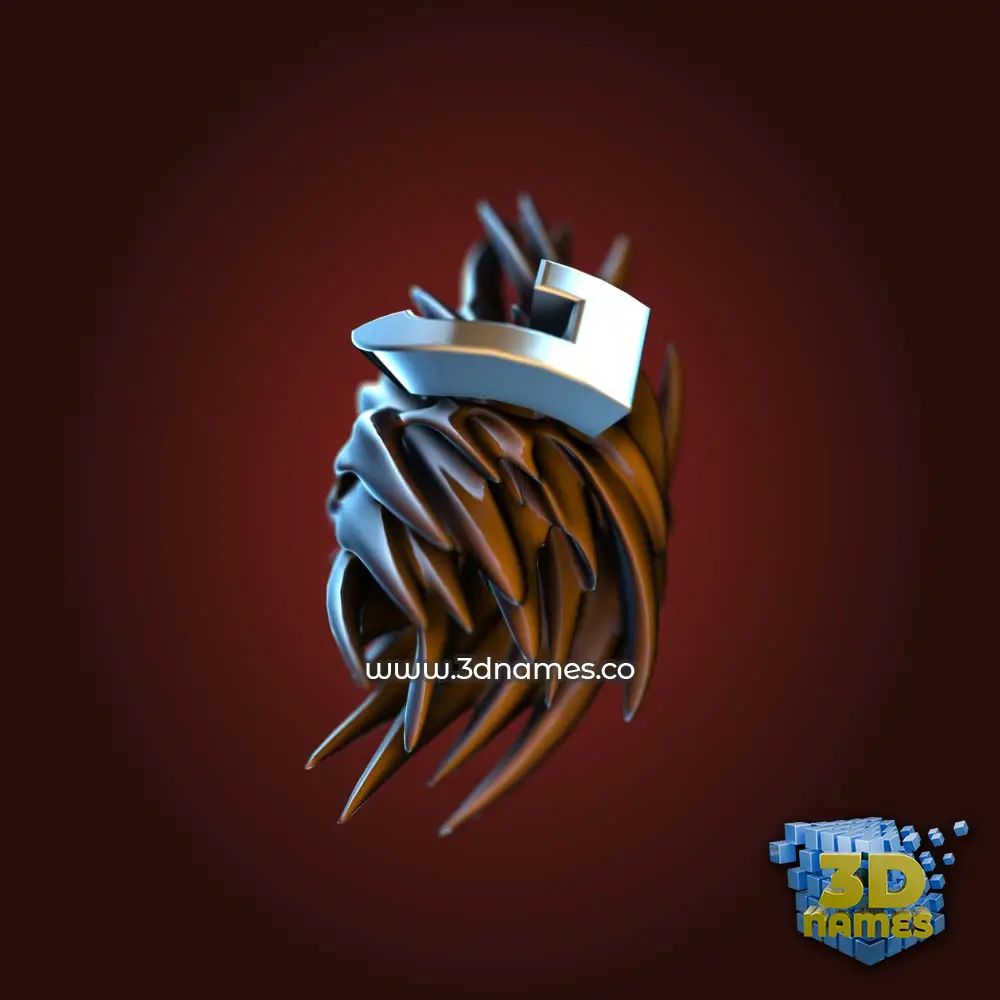 j in Red Twisted style - 3D name wallpaper