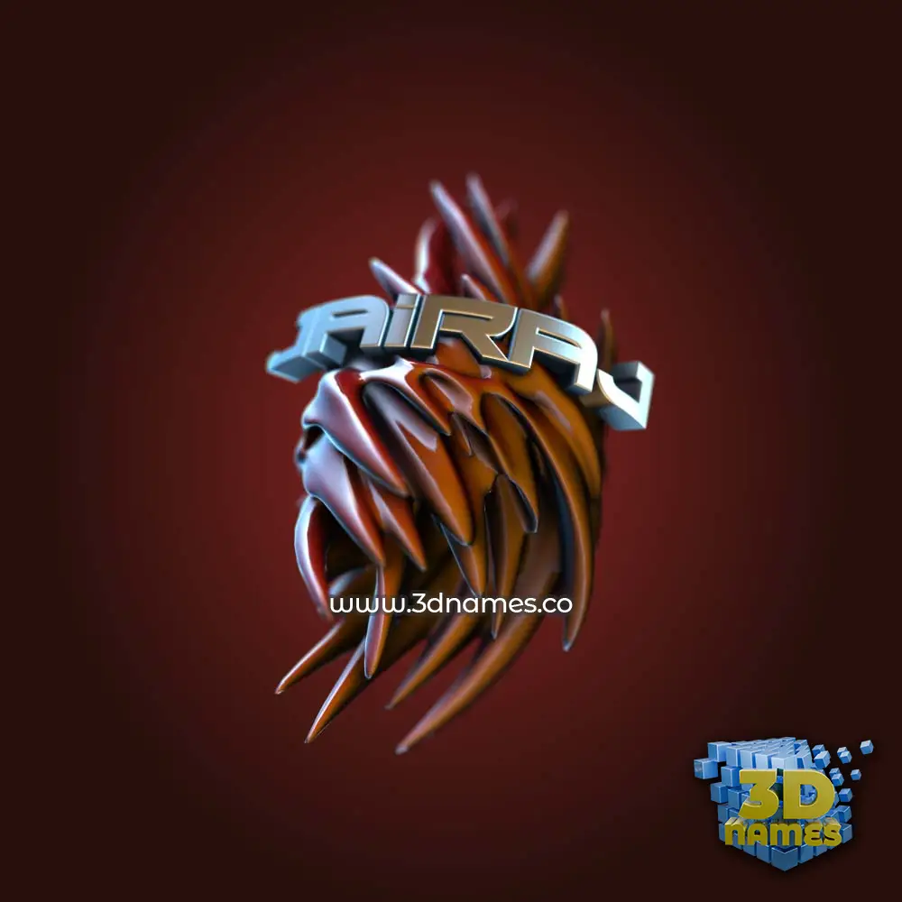jairaj in Red Twisted style - 3D name wallpaper