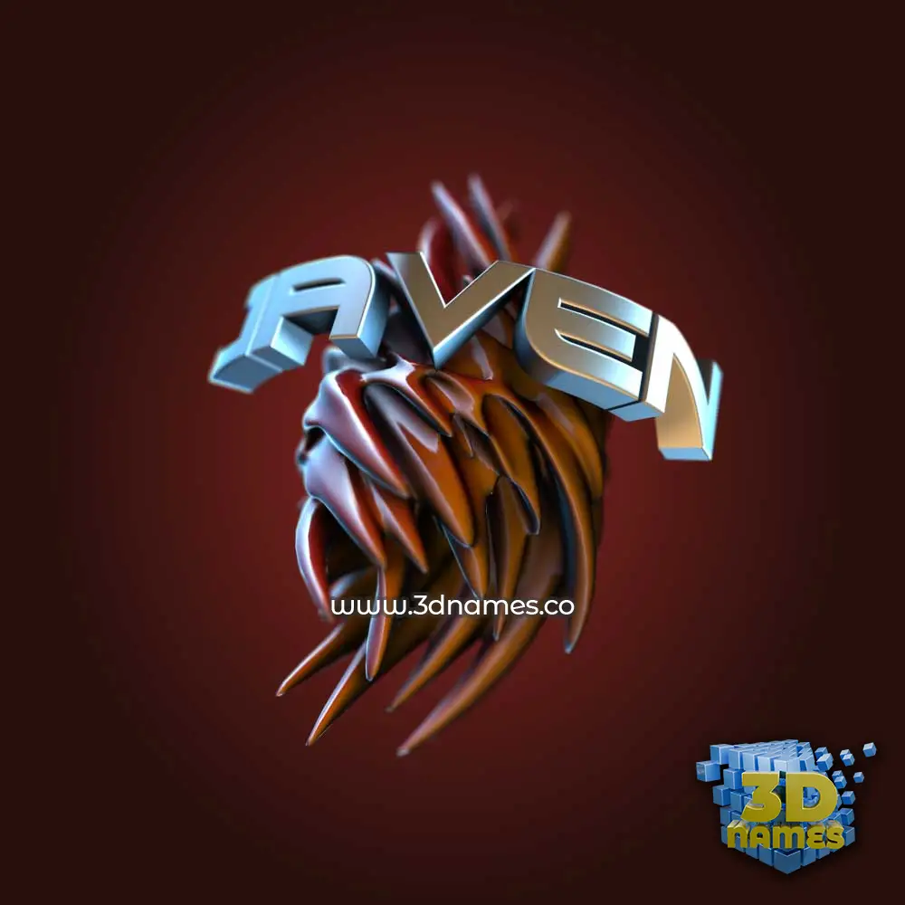 javen in Red Twisted style - 3D name wallpaper