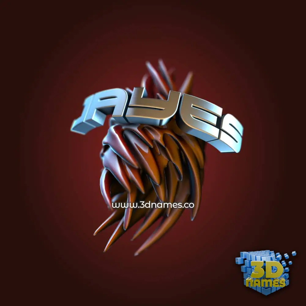 jayes in Red Twisted style - 3D name wallpaper