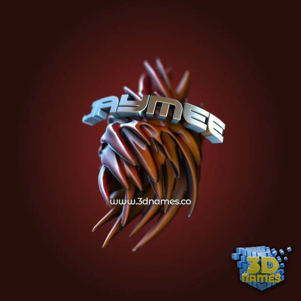 jaymee in Red Twisted style - 3D name wallpaper