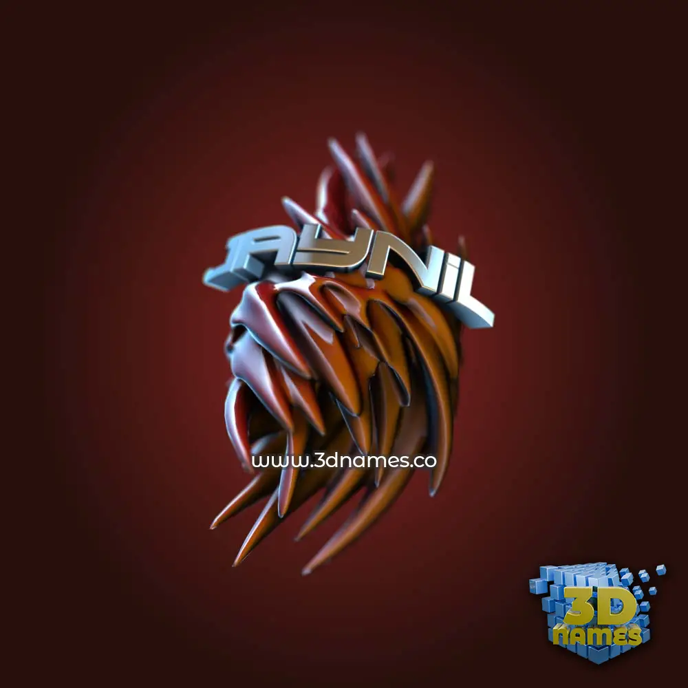 jaynil in Red Twisted style - 3D name wallpaper