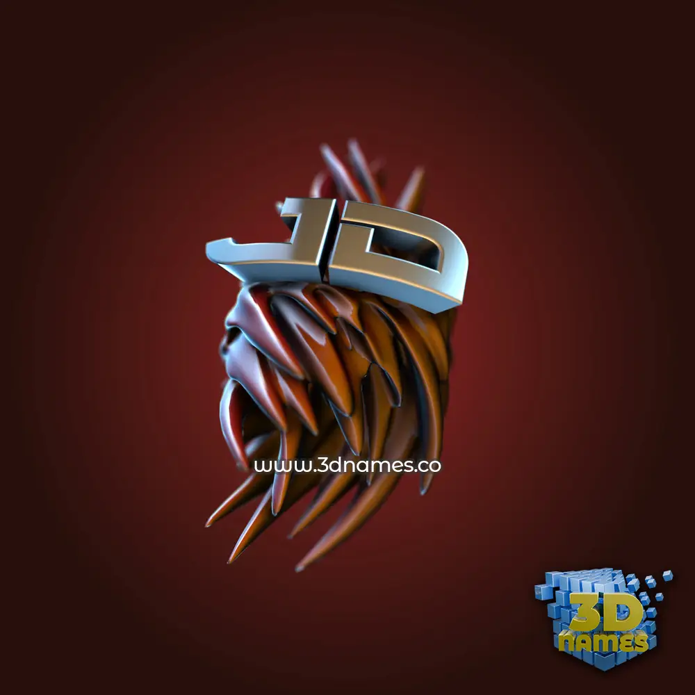 jd in Red Twisted style - 3D name wallpaper