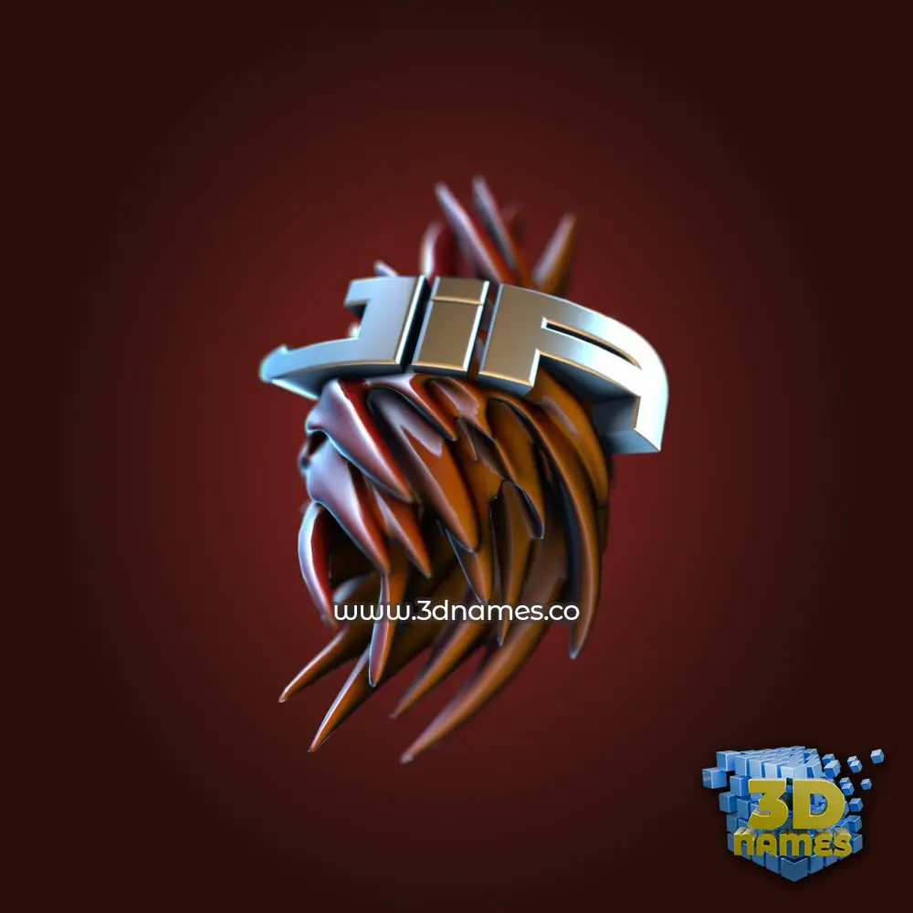jia in Red Twisted style - 3D name wallpaper