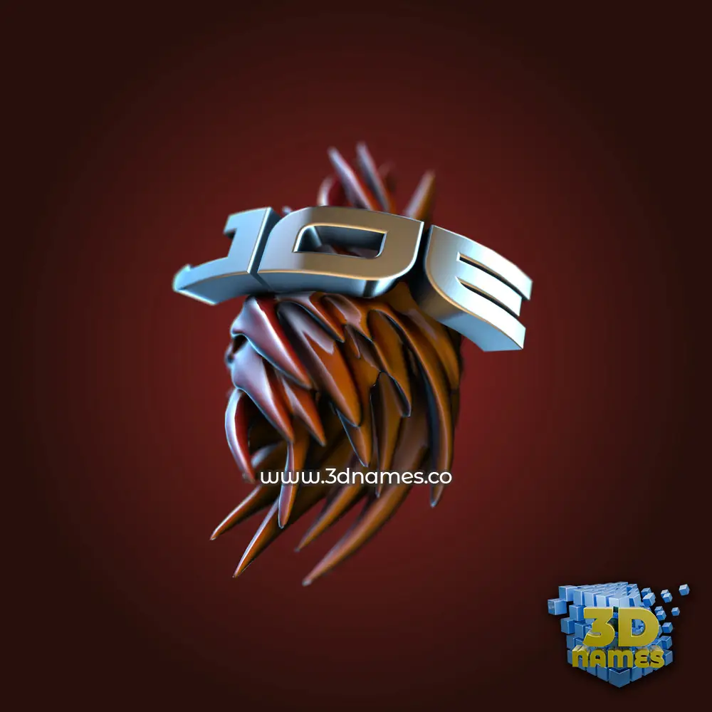joe in Red Twisted style - 3D name wallpaper
