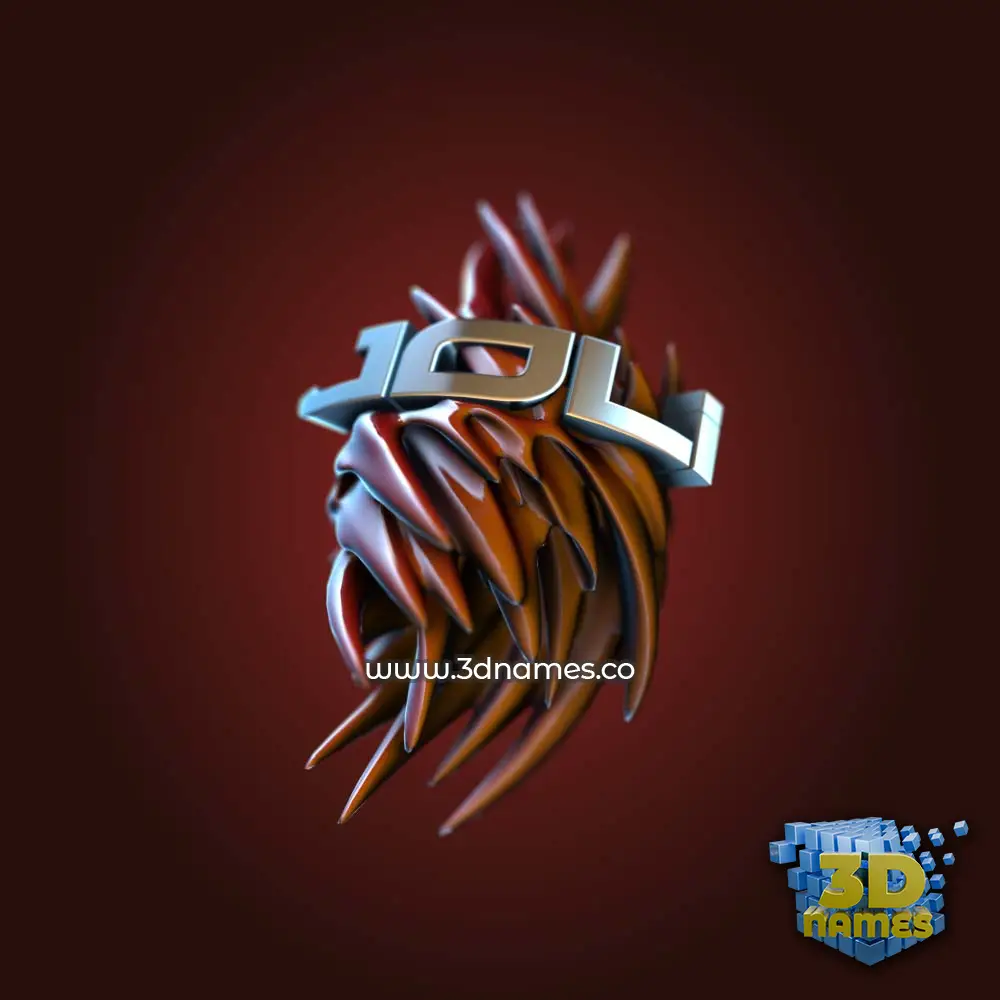 joli in Red Twisted style - 3D name wallpaper