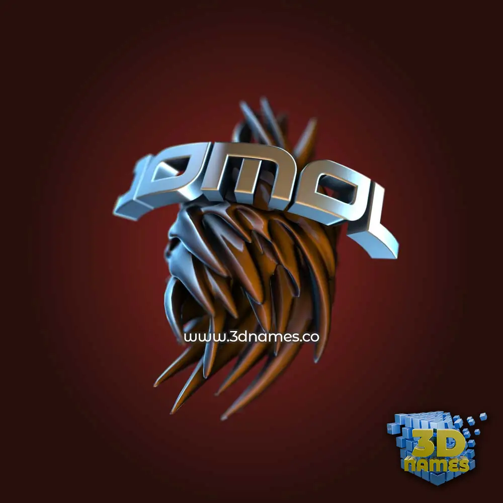 jomol in Red Twisted style - 3D name wallpaper