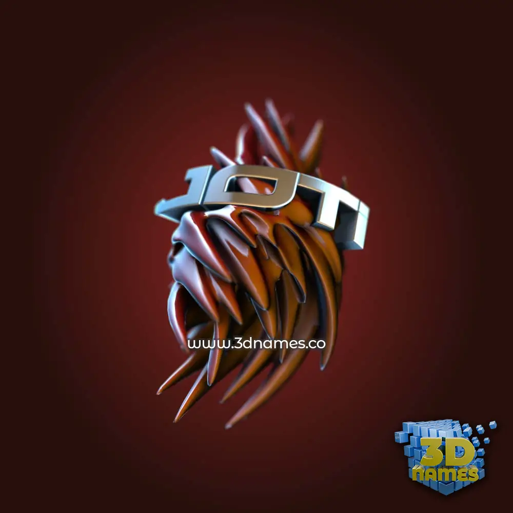 joti in Red Twisted style - 3D name wallpaper