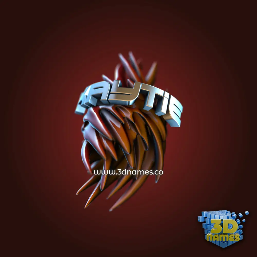 kaytie in Red Twisted style - 3D name wallpaper