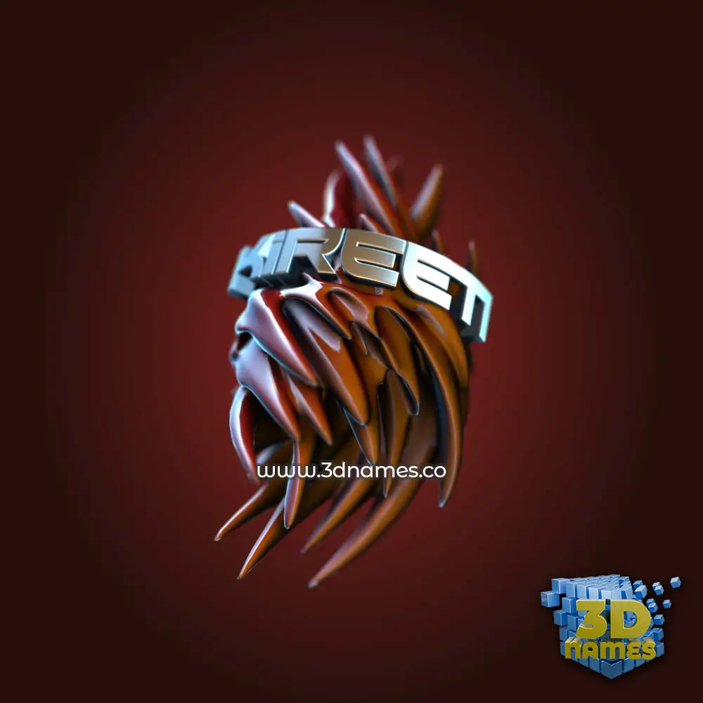 kireeti in Red Twisted style - 3D name wallpaper