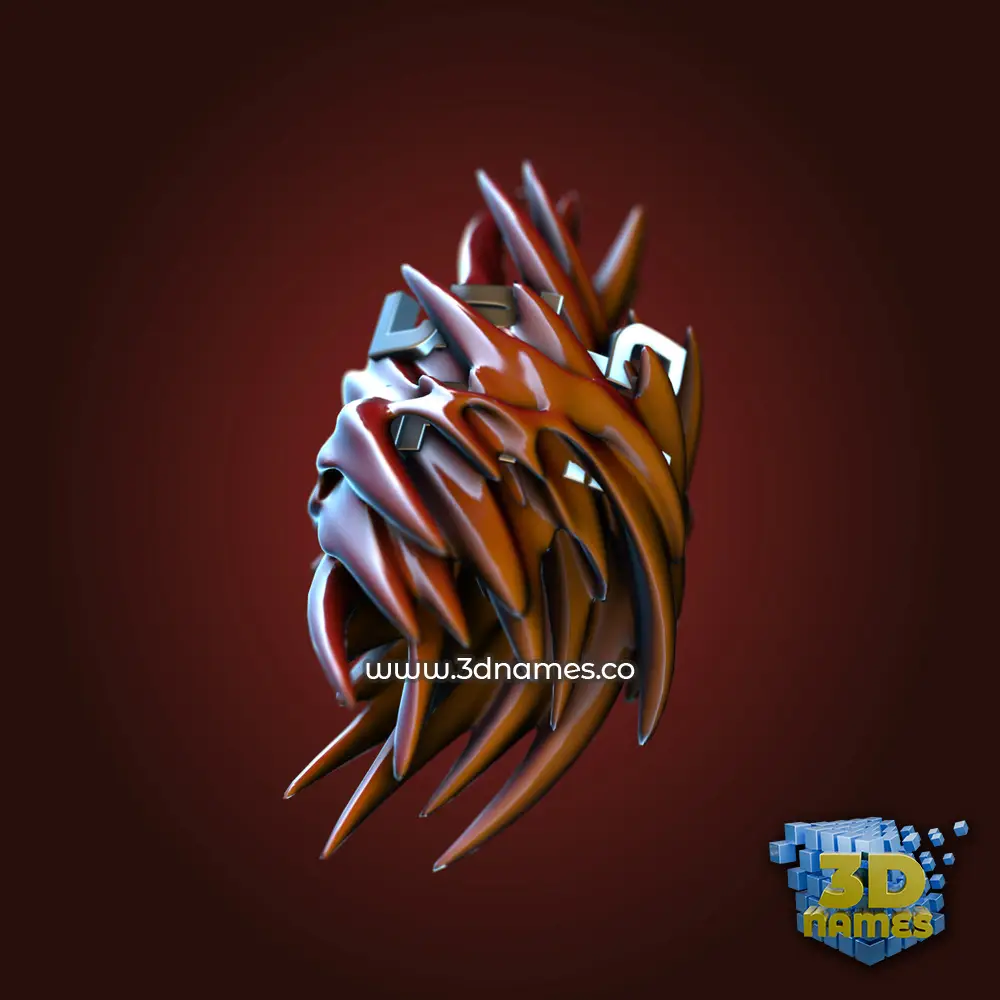 lalo jaan in Red Twisted style - 3D name wallpaper