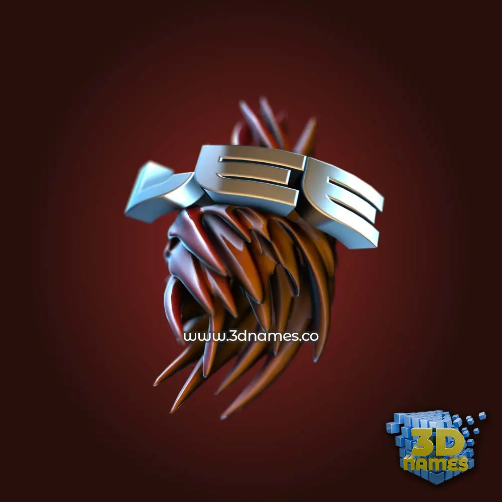 lee in Red Twisted style - 3D name wallpaper