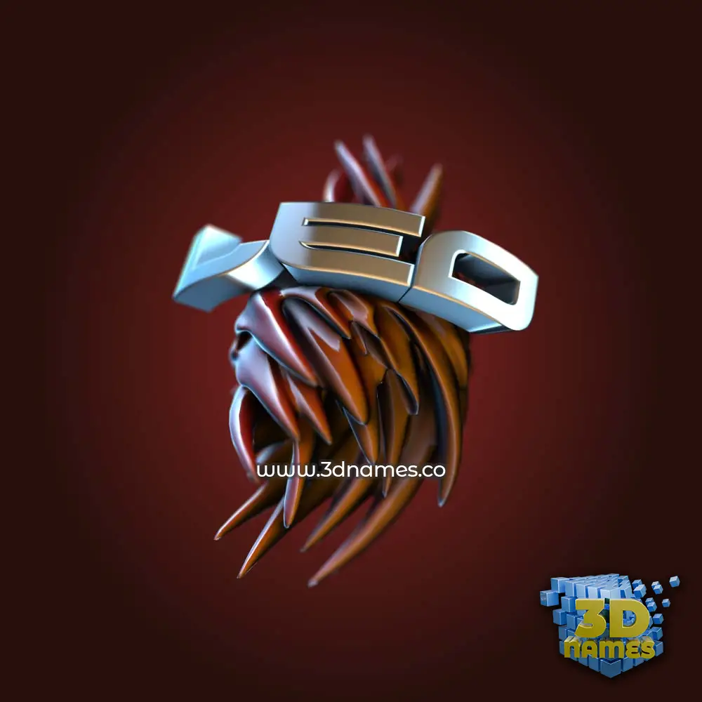 leo in Red Twisted style - 3D name wallpaper