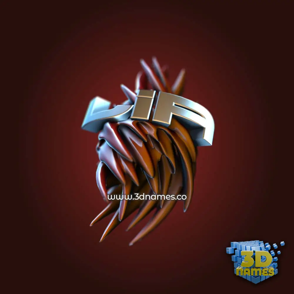 lia in Red Twisted style - 3D name wallpaper