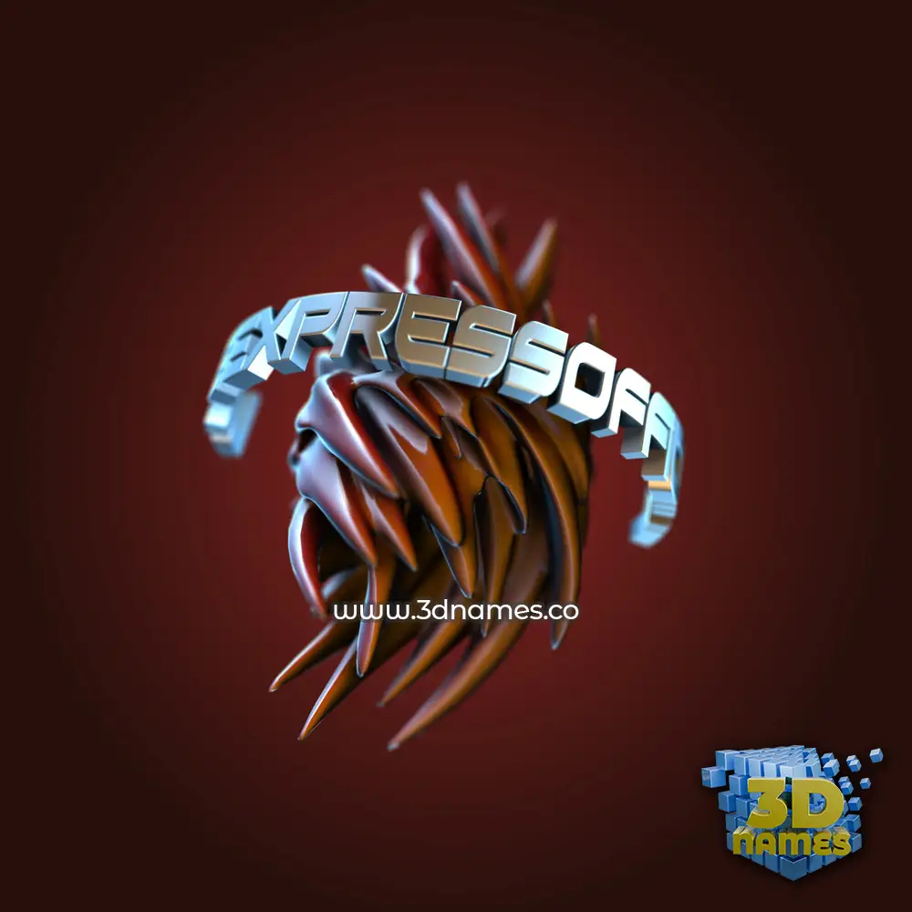 lifeexpressofficial in Red Twisted style - 3D name wallpaper