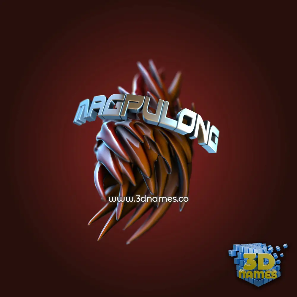 magpulong in Red Twisted style - 3D name wallpaper