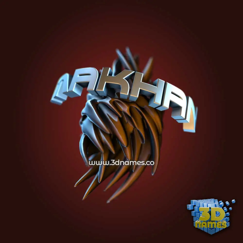 makhan in Red Twisted style - 3D name wallpaper