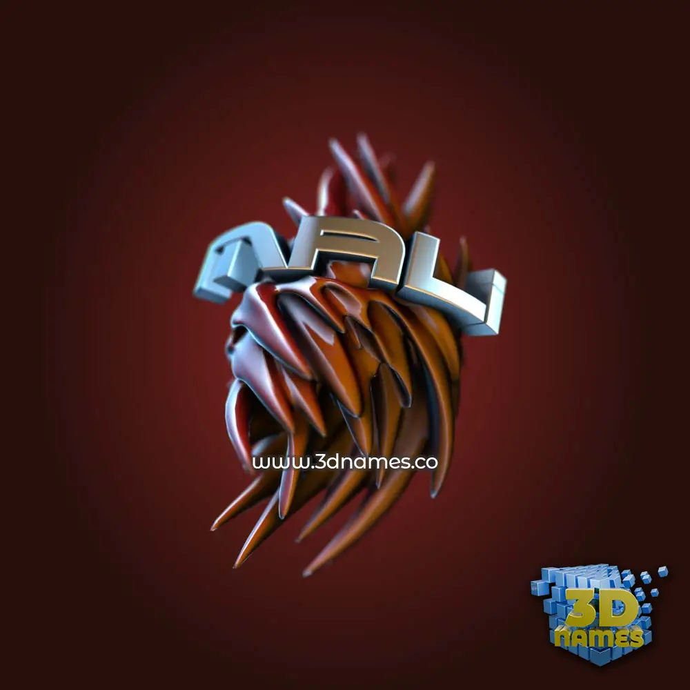 mali in Red Twisted style - 3D name wallpaper