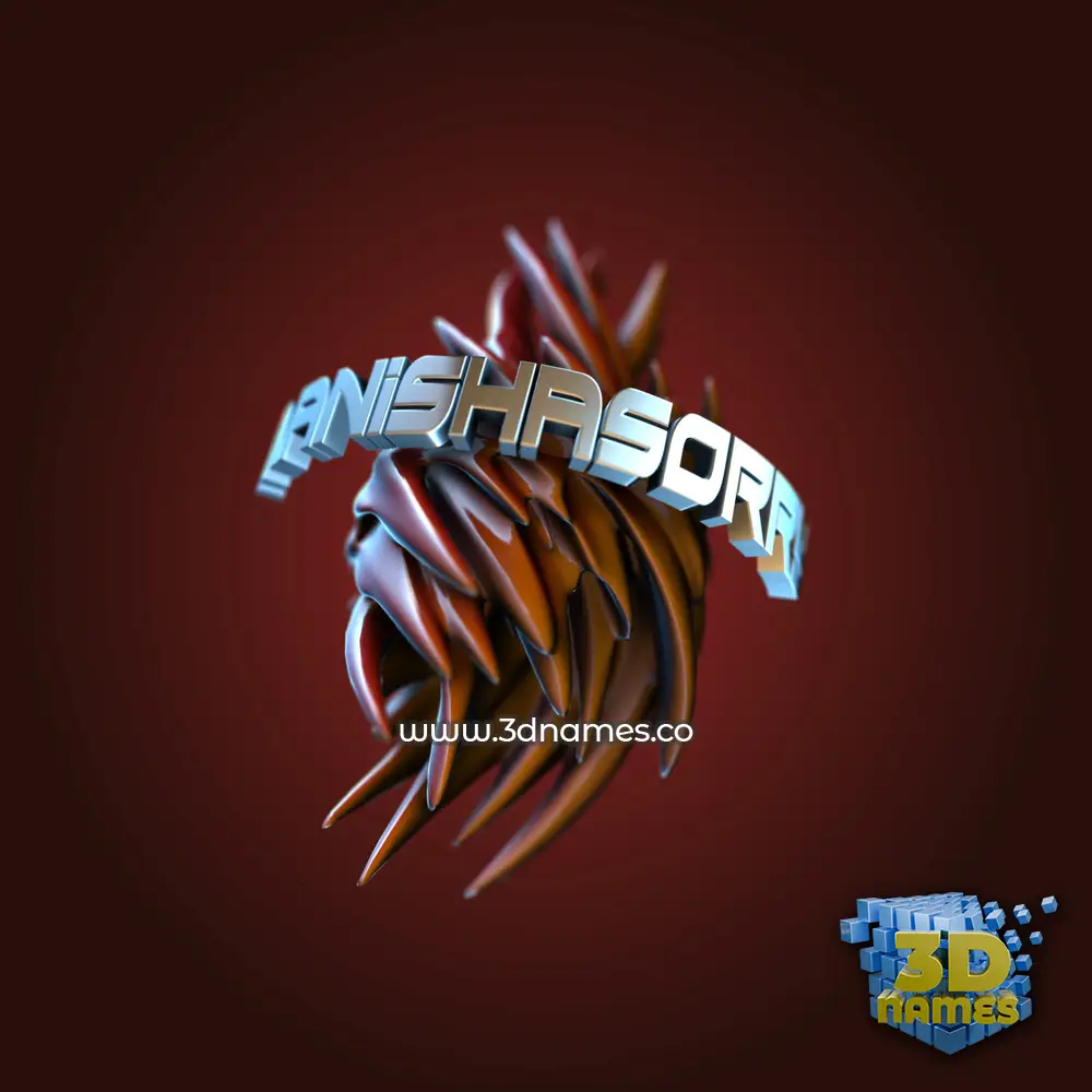 manishasorry in Red Twisted style - 3D name wallpaper