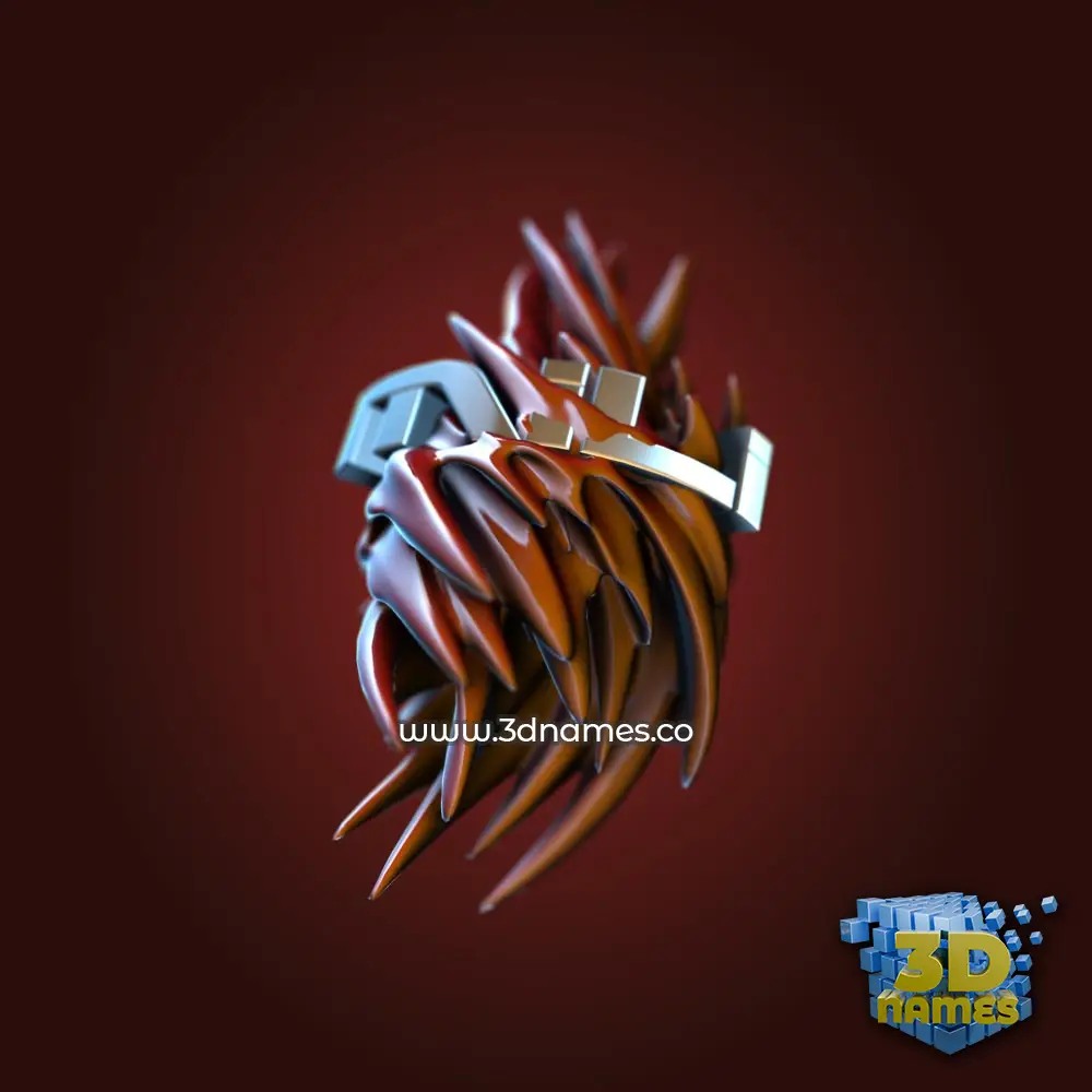 mili in Red Twisted style - 3D name wallpaper